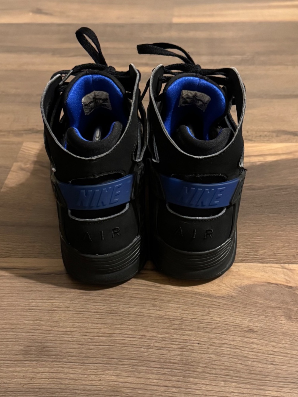 Nike Air Flight Huarache PRM QS 2014 OG Size 11.5 Black Lyon Blue 705005 002 OG - Picture 7 of 9